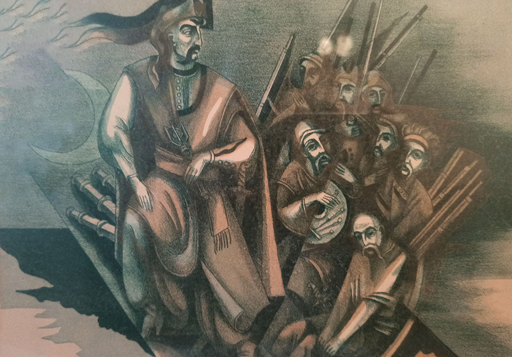 Я. Нечай. «Гамалія». 1985. Літографія